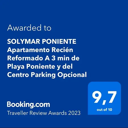 Solymar Poniente Recién Reformado A 3 Min De Playa Poniente Y Del Centro Parking Opcional Apartamento Benidorm